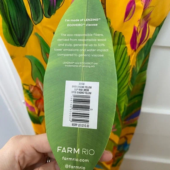 Farm Rio Colorful Tropical maxi slip dress - Picture 8 of 11